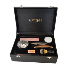 Set de Afeitado Rotger Caja Negra Cuerina