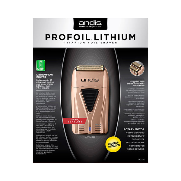 Shaver Andis Copper Pro Foil